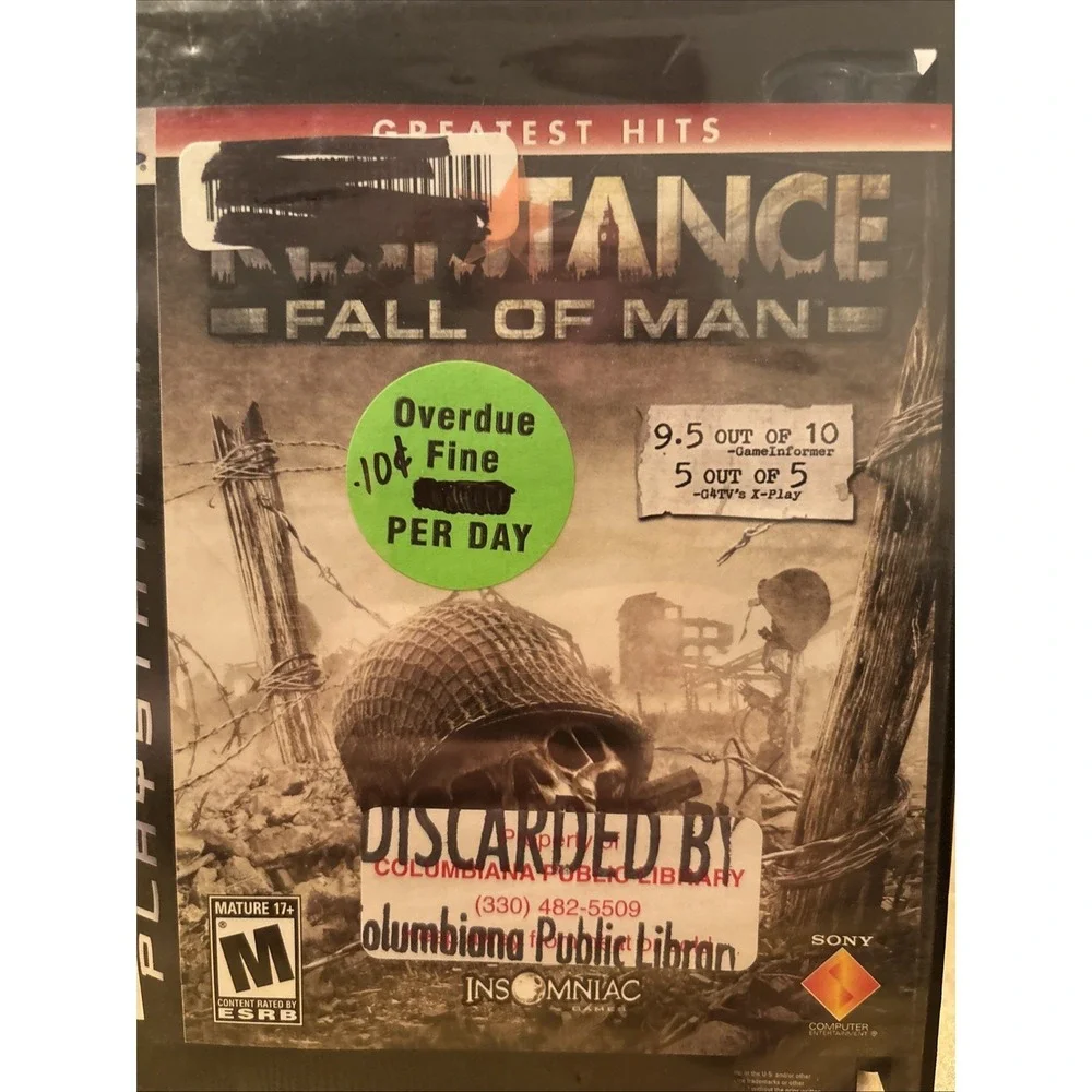 Resistance: Fall of Man (Sony PlayStation 3, 2006) CIB Tested Working